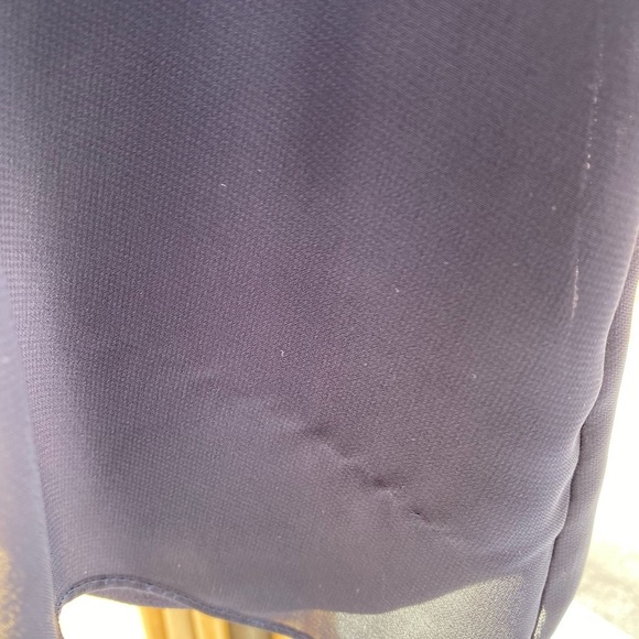 Vince Camuto purple rhinestone embellished neckline chiffon trapeze dress sz 2 - Picture 8 of 8